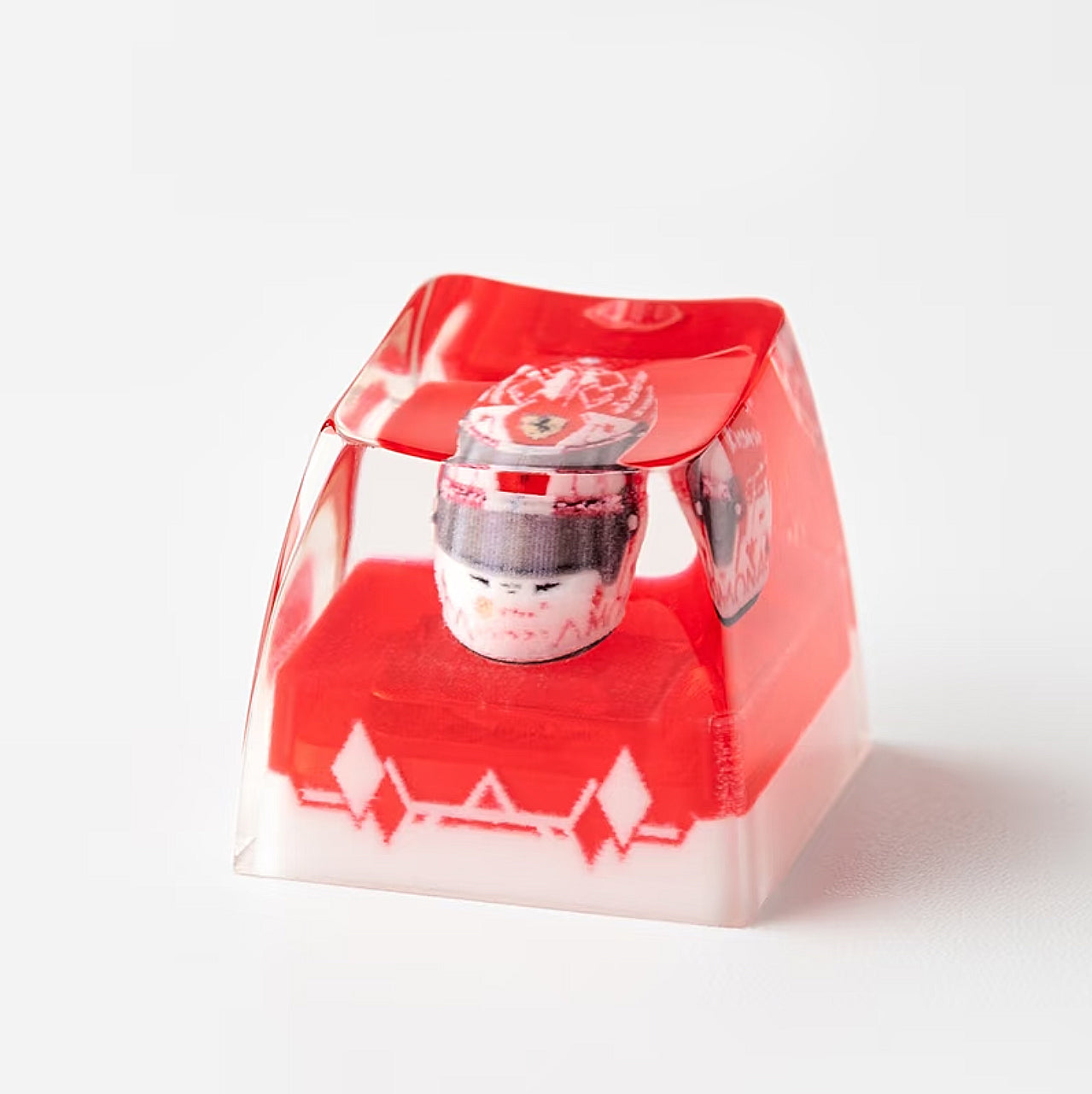 Charles Leclerc F1 Mini Helmet Keycap – 2024 Monaco GP Edition | Compatible with Wooting & Mechanical Keyboards