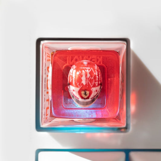 Charles Leclerc F1 Mini Helmet Keycap – 2024 Monaco GP Edition | Compatible with Wooting & Mechanical Keyboards