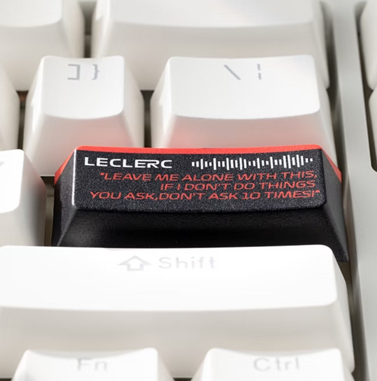 Charles Leclerc F1 Mini Helmet Keycap – 2024 Monaco GP Edition | Compatible with Wooting & Mechanical Keyboards