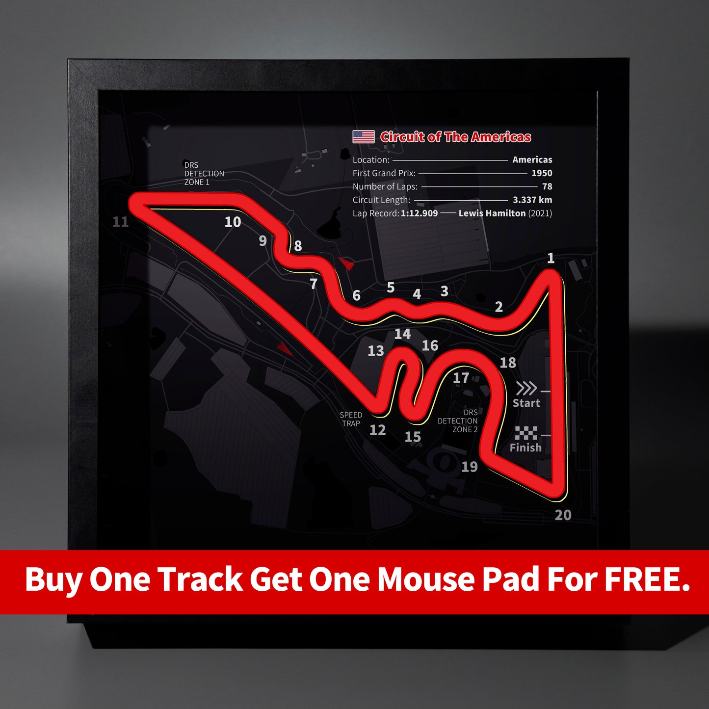 Americas - F1 Track Frame Lightbox