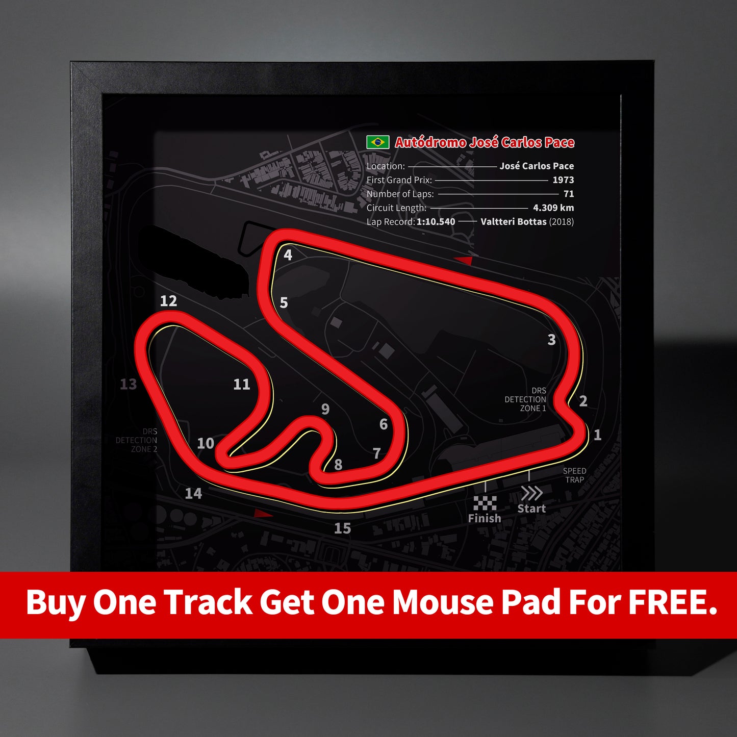 José Carlos Pace - F1 Track Frame Lightbox