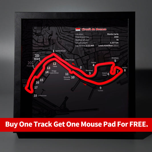 Monaco - F1 Track LED Lightbox