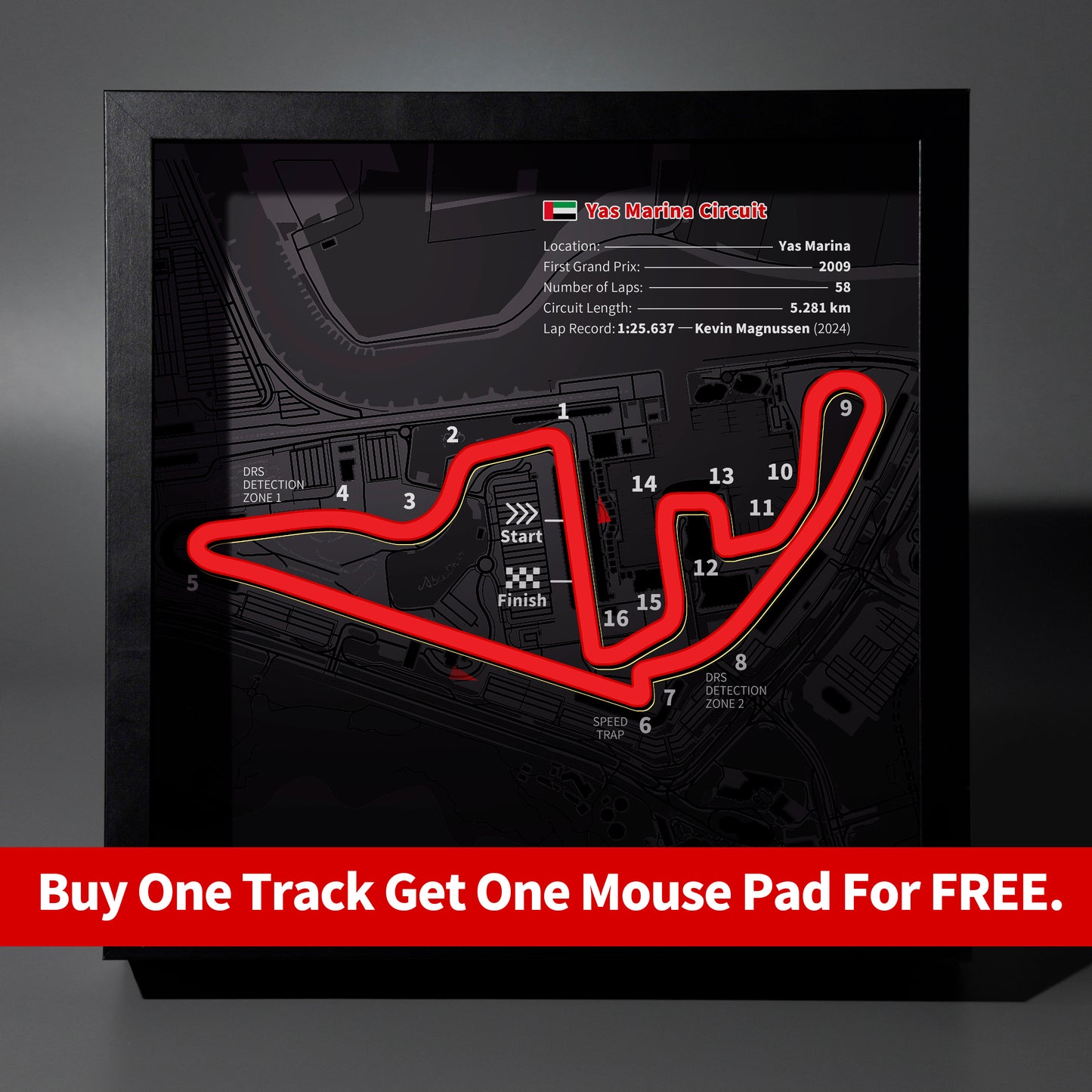 Yas Marina - F1 Track Frame Lightbox