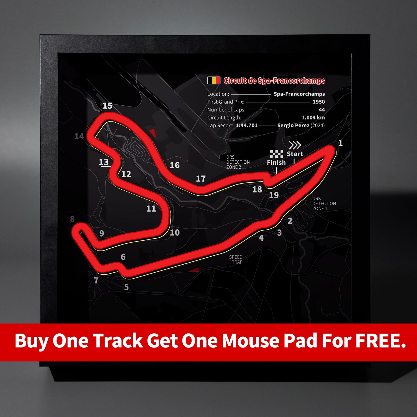 Spa-Francorchamps - F1 Track Frame Lightbox