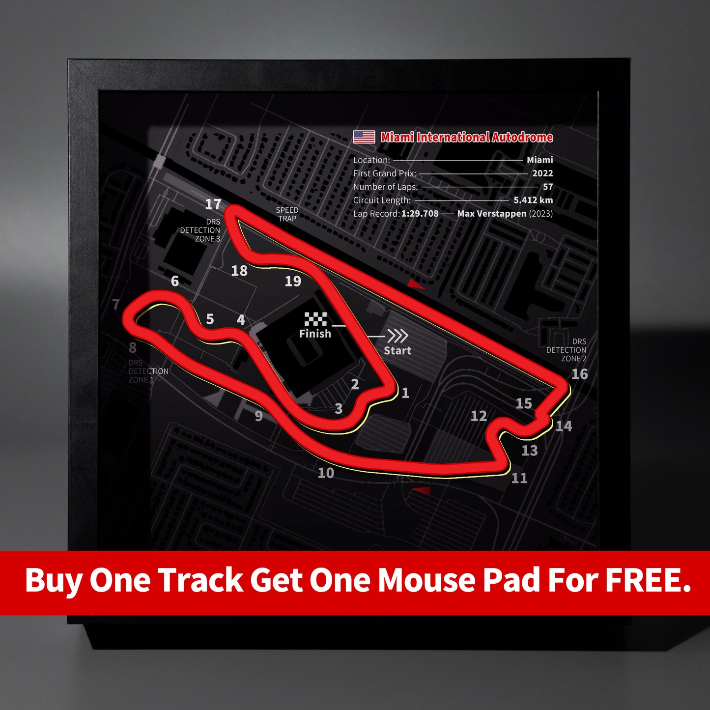Miami - F1 Track Frame Lightbox