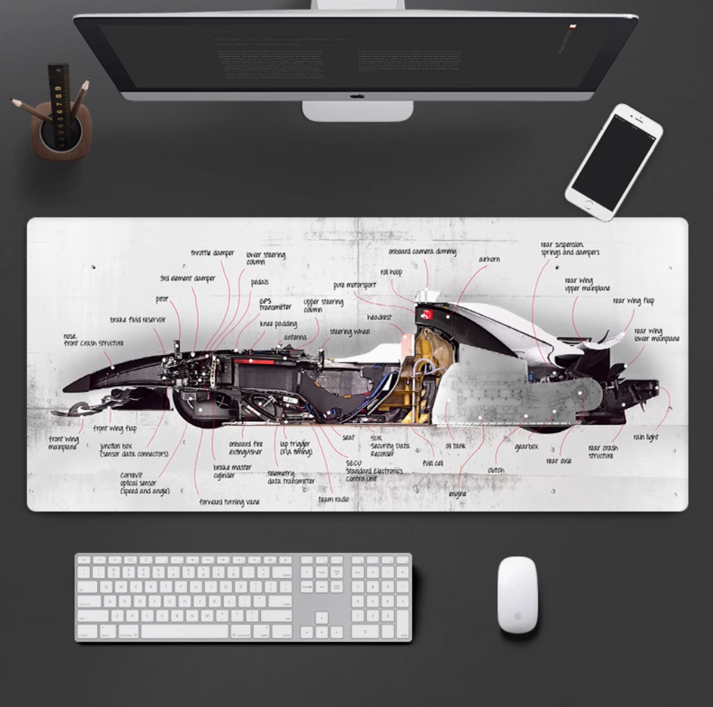F1 Racing Mouse Pad 800×300mm